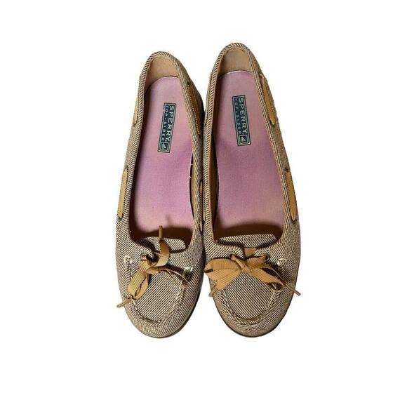 Sperry, Top-Sider Brown Tweed Slip On Boat Shoe, Women’s Size 8.5 - Picture 1 of 6